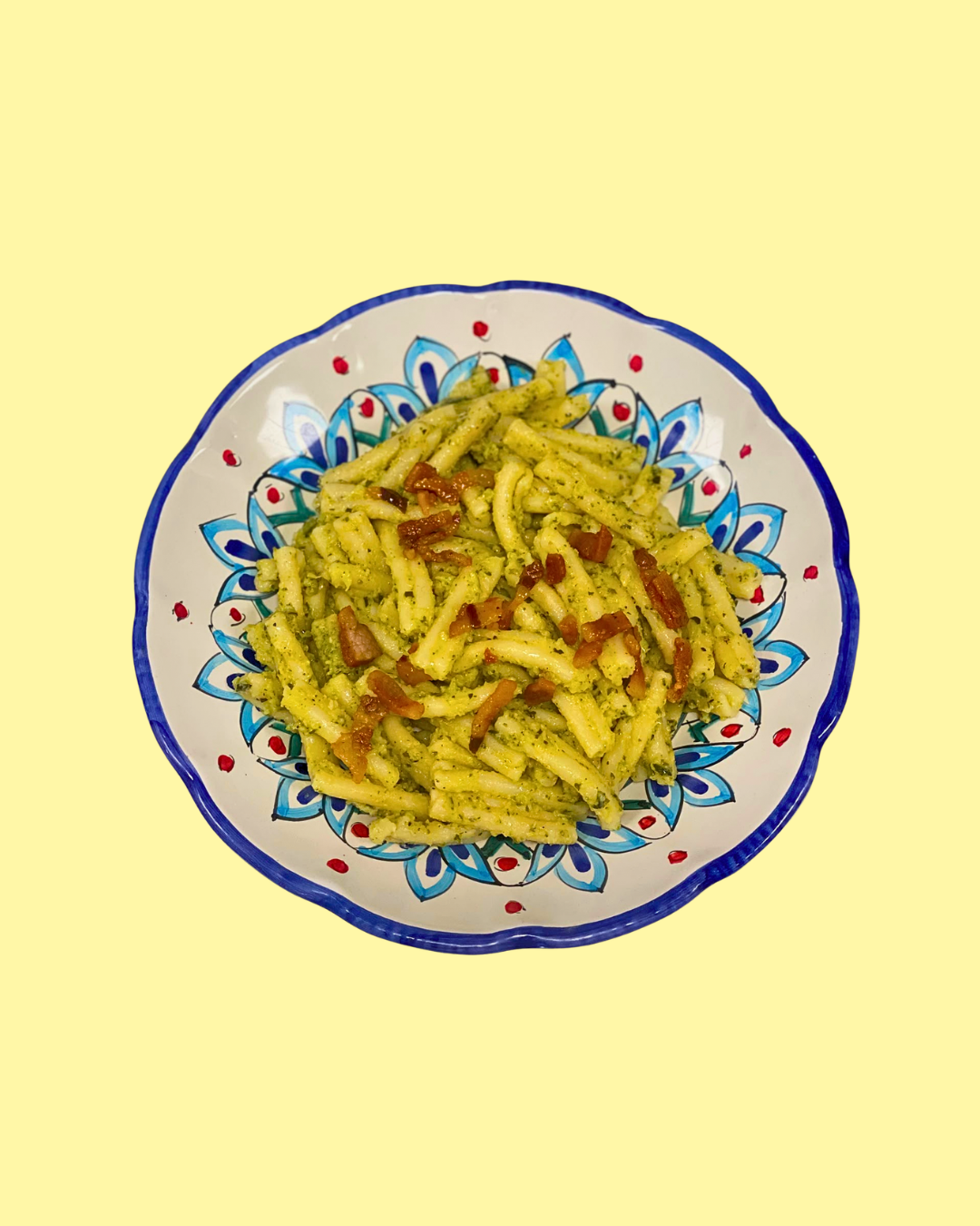 Casarecce con Calabacín y Guanciale